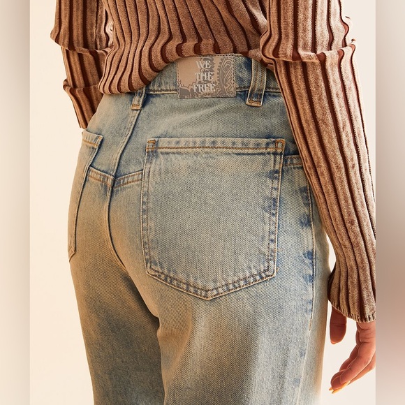 Free People Tinsley High Rise Baggy Straight Jean - Picture 9 of 11